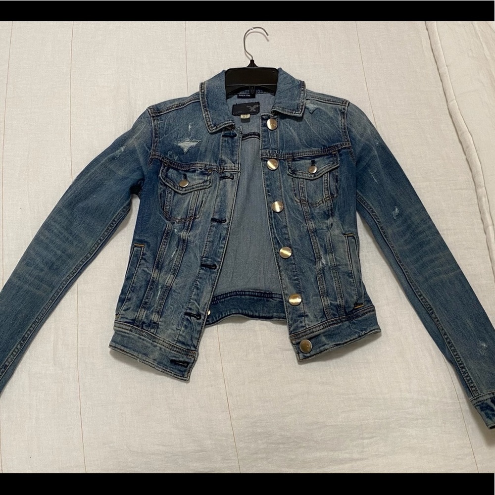 AE Super Stretch Jean Jacket Like New
